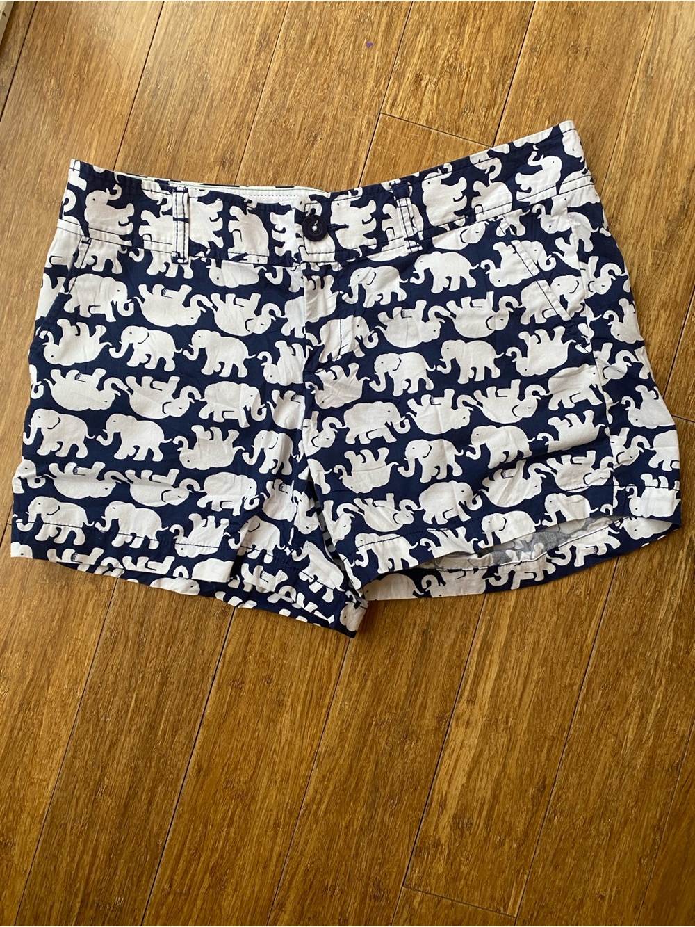 LILLY PULITZER Callahan Navy Shorts Tusk In The Sun 5” Inseam Size 8 Medium‎
